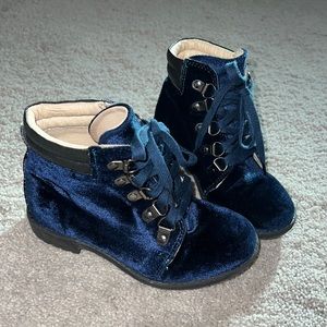 Old Soles 💙Velvet Hiker Boots💙
